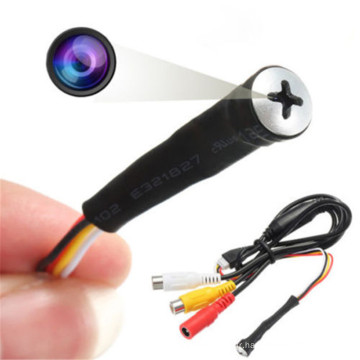 1/4 vis caméra espion 800TVL Mini sténopé caché vis caméra cachée sans fil Micro caméra espion caméra espion cachée invisible